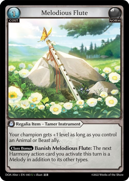 Image for Melodious Flute (Dawn of Ashes Alter Edition) (043) - Grand Archive TCG