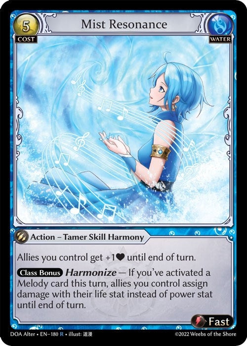 Image for Mist Resonance (Dawn of Ashes Alter Edition) (180) - Grand Archive TCG