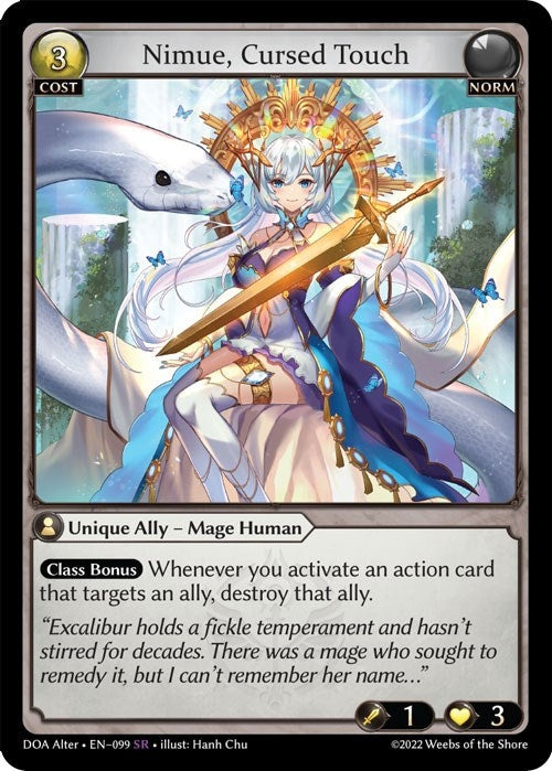 Image for Nimue, Cursed Touch (Dawn of Ashes Alter Edition) (099) - Grand Archive TCG