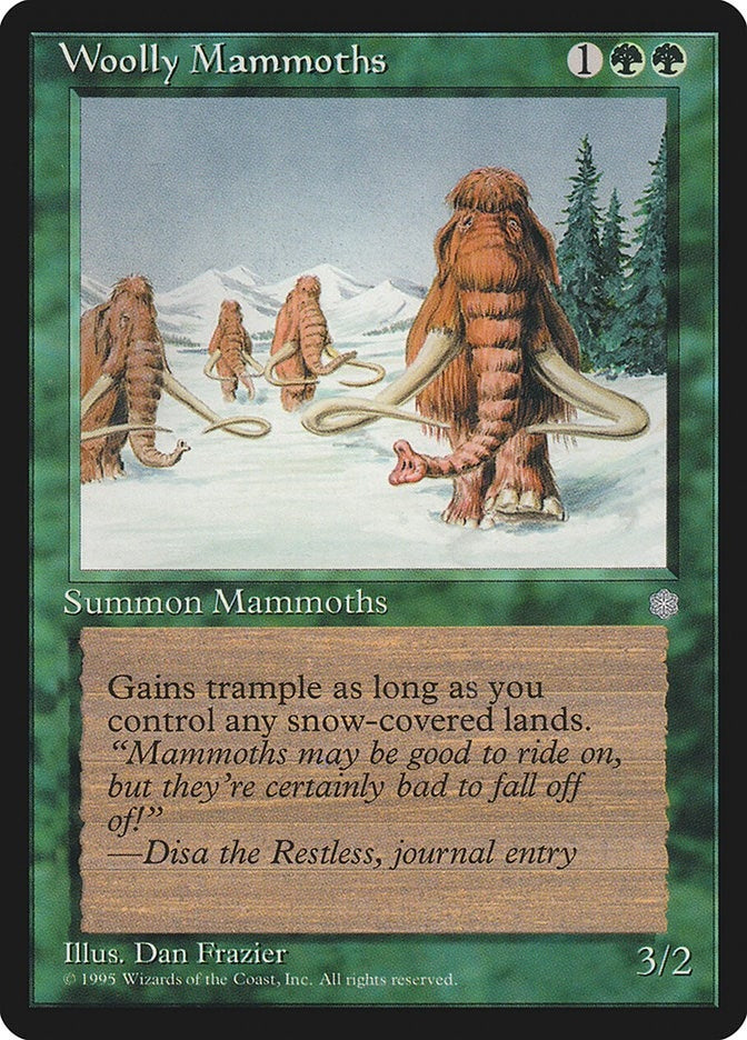 Image for Woolly Mammoths (Ice Age) - Magic: The Gathering