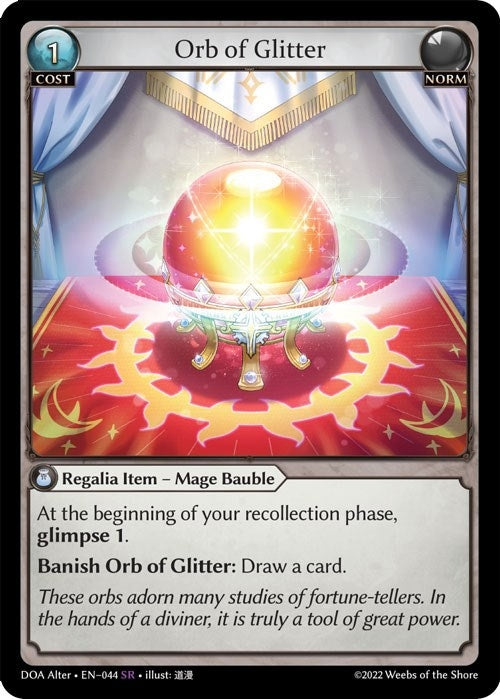 Image for Orb of Glitter (Dawn of Ashes Alter Edition) (044) - Grand Archive TCG