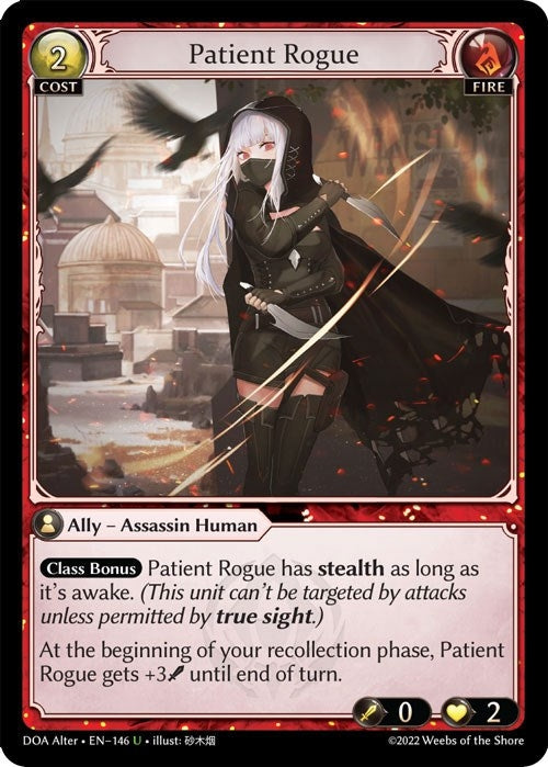 Image for Patient Rogue (Dawn of Ashes Alter Edition) (146) - Grand Archive TCG