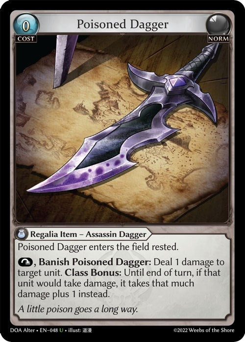 Image for Poisoned Dagger (Dawn of Ashes Alter Edition) (048) - Grand Archive TCG