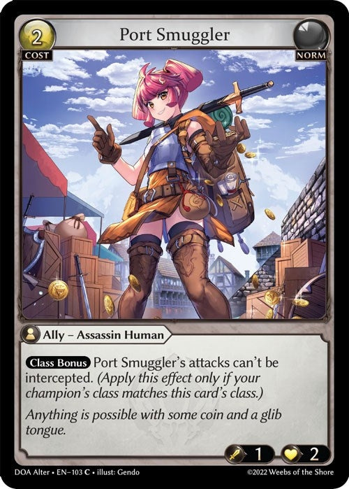 Image for Port Smuggler (Dawn of Ashes Alter Edition) (103) - Grand Archive TCG