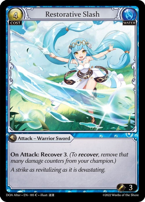 Image for Restorative Slash (Dawn of Ashes Alter Edition) (185) - Grand Archive TCG
