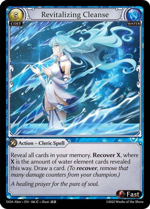 Image for Revitalizing Cleanse (Dawn of Ashes Alter Edition) (186) - Grand Archive TCG