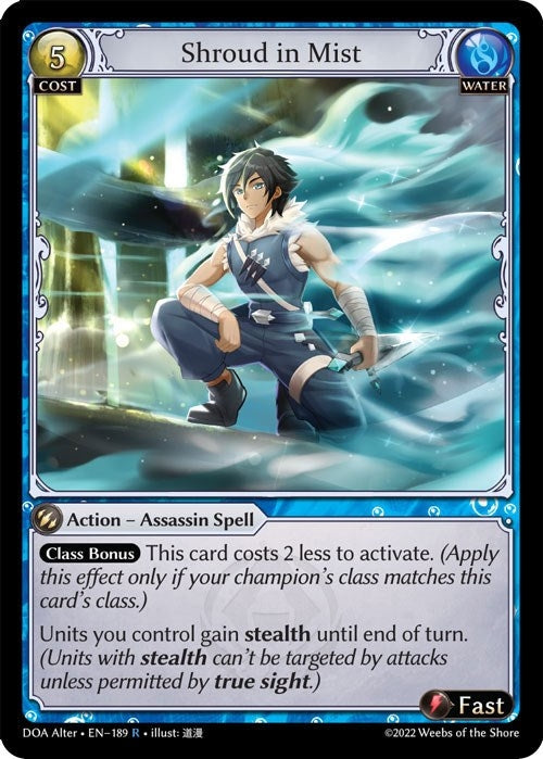 Image for Shroud in Mist (Dawn of Ashes Alter Edition) (189) - Grand Archive TCG