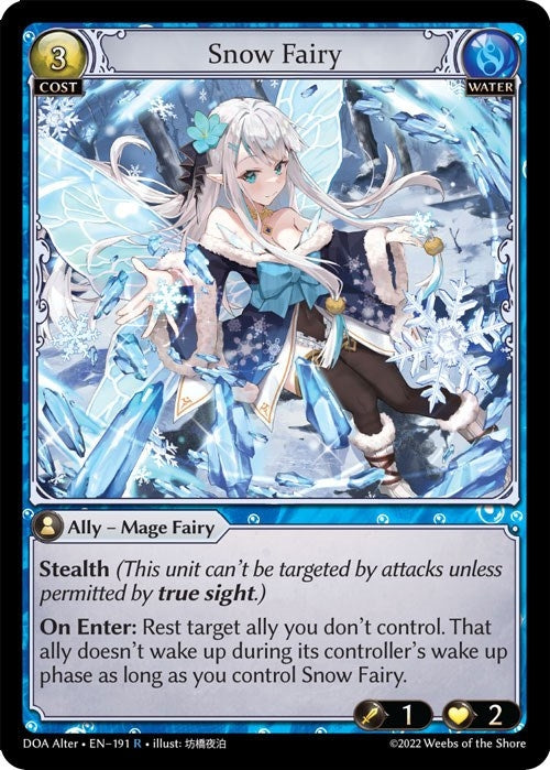 Image for Snow Fairy (Dawn of Ashes Alter Edition) (191) - Grand Archive TCG