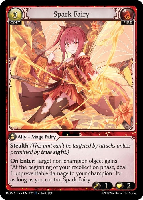 Image for Spark Fairy (Dawn of Ashes Alter Edition) (277) - Grand Archive TCG