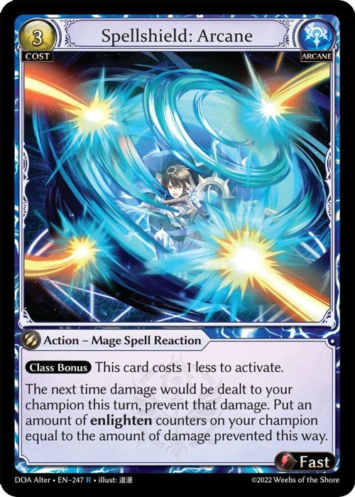 Image for Spellshield: Arcane (Dawn of Ashes Alter Edition) (247) - Grand Archive TCG