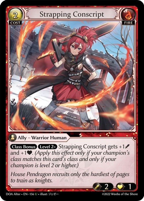 Image for Strapping Conscript (Dawn of Ashes Alter Edition) (156) - Grand Archive TCG