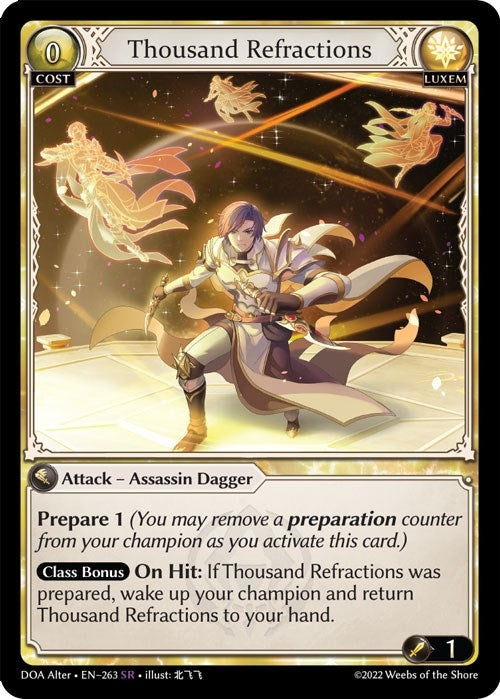 Image for Thousand Refractions (Dawn of Ashes Alter Edition) (263) - Grand Archive TCG
