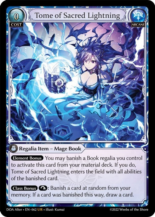 Image for Tome of Sacred Lightning (Dawn of Ashes Alter Edition) (062) - Grand Archive TCG