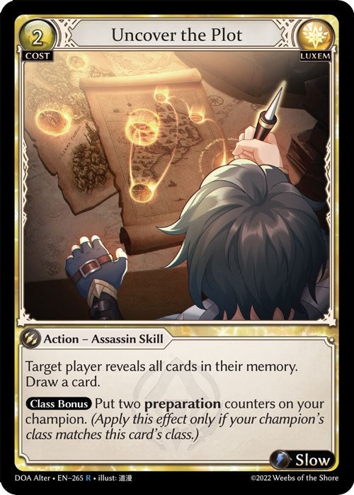 Image for Uncover the Plot (Dawn of Ashes Alter Edition) (265) - Grand Archive TCG