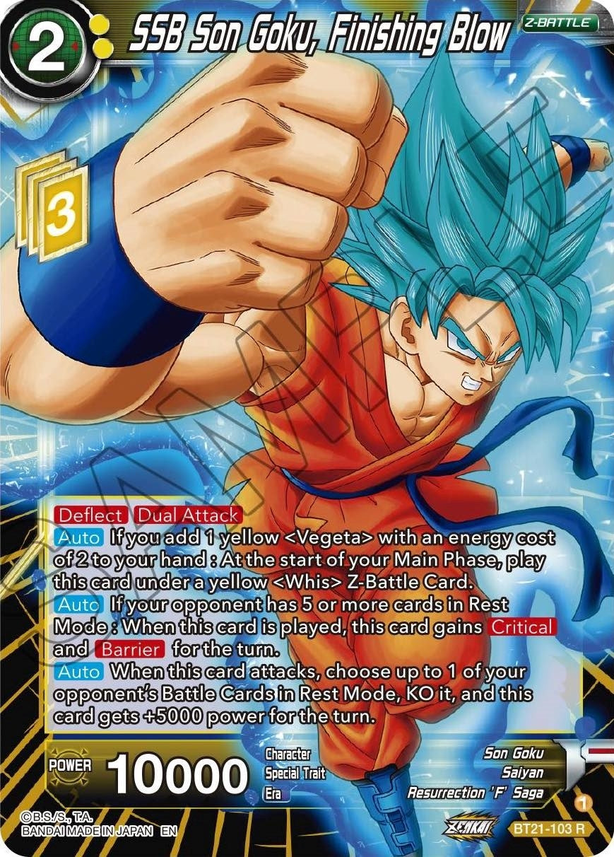 Image for SSB Son Goku, Finishing Blow (Wild Resurgence) (BT21-103) - Dragon Ball Super: Masters