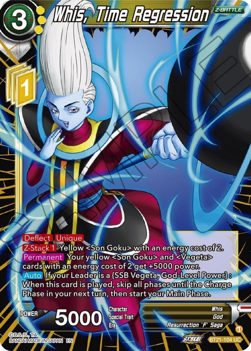 Image for Whis, Time Regression (Wild Resurgence) (BT21-104) - Dragon Ball Super: Masters