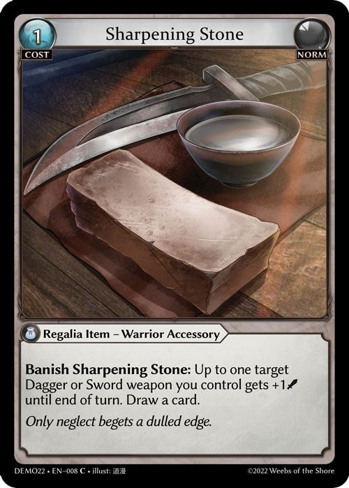 Image for Sharpening Stone (2022 Demo Deck) (008) - Grand Archive TCG