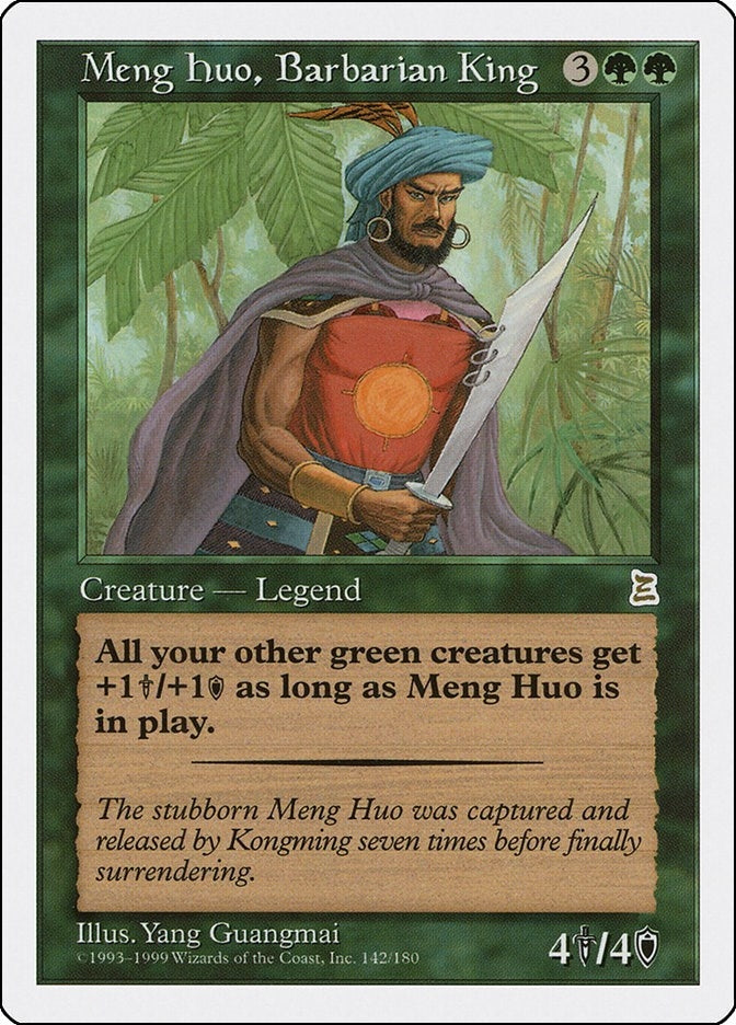 Image for Meng Huo, Barbarian King (Portal Three Kingdoms) (142) - Magic: The Gathering