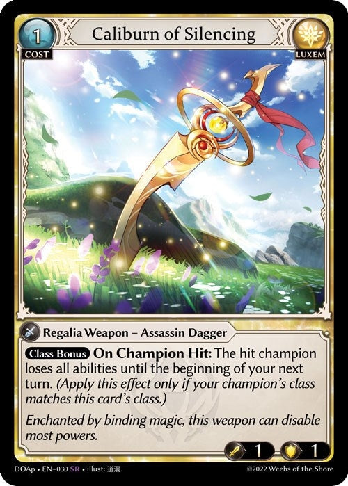 Image for Caliburn of Silencing (Dawn of Ashes Prelude) (030) - Grand Archive TCG