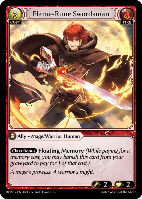 Image for Flame-Rune Swordsman (Dawn of Ashes Prelude) (073) - Grand Archive TCG