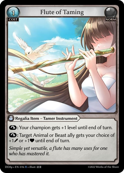 Image for Flute of Taming (Dawn of Ashes Prelude) (016) - Grand Archive TCG