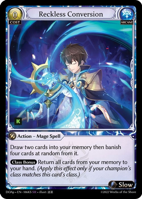 Image for Reckless Conversion (Dawn of Ashes Prelude) (106KS) - Grand Archive TCG