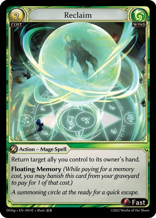 Image for Reclaim (Dawn of Ashes Prelude) (093) - Grand Archive TCG