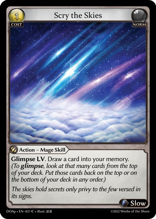 Image for Scry the Skies (Dawn of Ashes Prelude) (057) - Grand Archive TCG