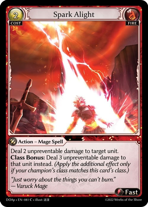 Image for Spark Alight (Dawn of Ashes Prelude) (081) - Grand Archive TCG