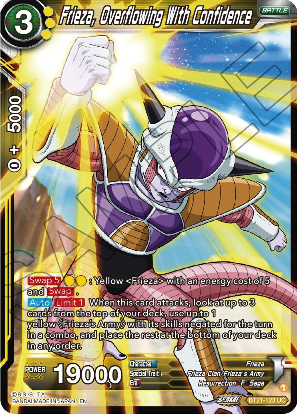 Image for Frieza, Overflowing With Confidence (Wild Resurgence) (BT21-123) - Dragon Ball Super: Masters