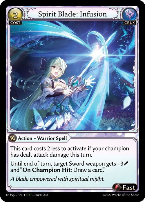 Image for Spirit Blade: Infusion (Dawn of Ashes Prelude) (113) - Grand Archive TCG