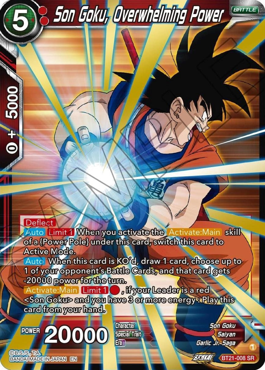 Image for Son Goku, Overwhelming Power (Wild Resurgence) (BT21-008) - Dragon Ball Super: Masters