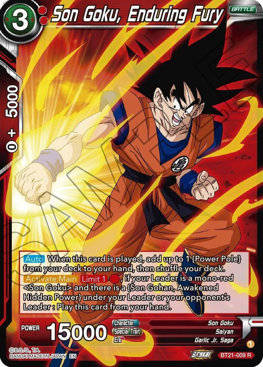 Image for Son Goku, Enduring Fury (Wild Resurgence) (BT21-009) - Dragon Ball Super: Masters