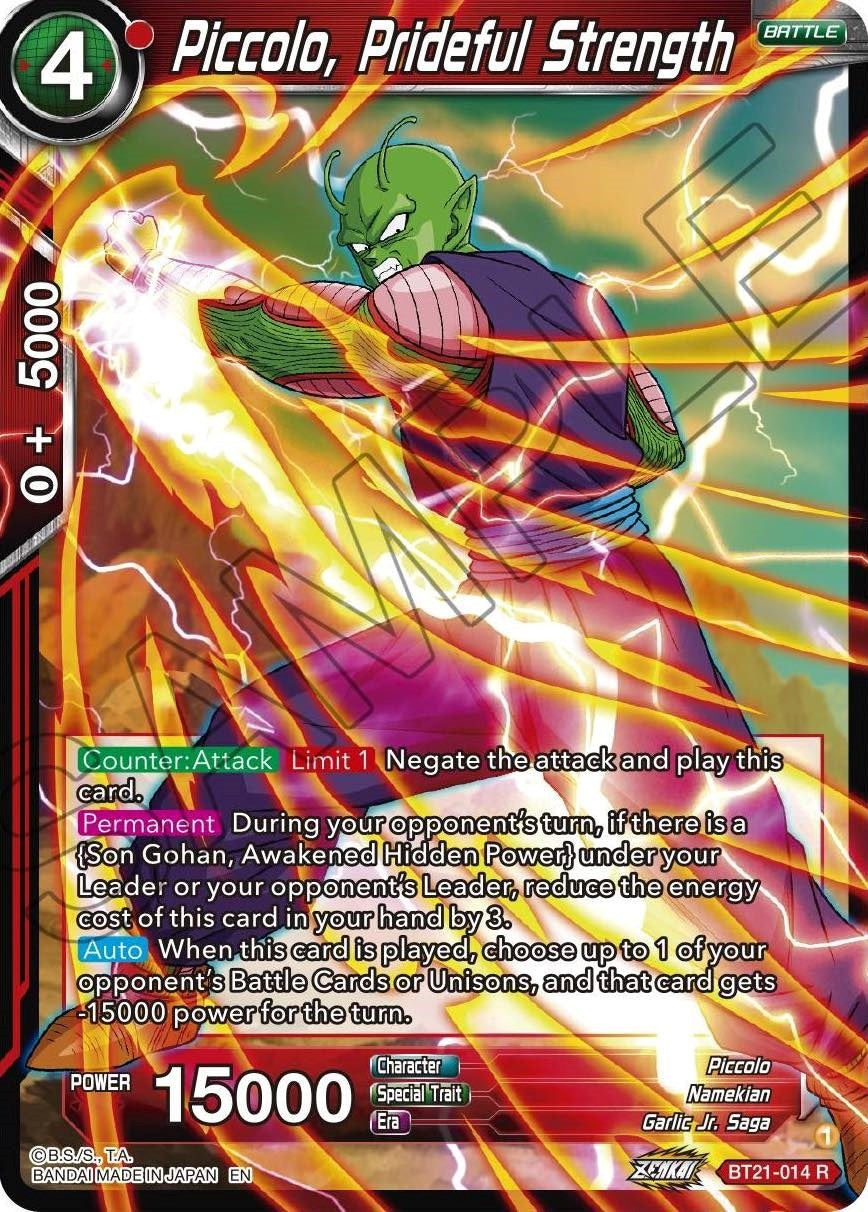 Image for Piccolo, Prideful Strength (Wild Resurgence) (BT21-014) - Dragon Ball Super: Masters
