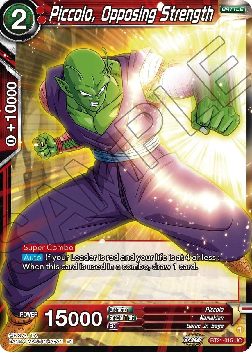 Image for Piccolo, Opposing Strength (Wild Resurgence) (BT21-015) - Dragon Ball Super: Masters