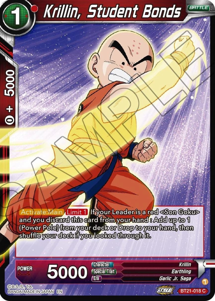 Image for Krillin, Student Bonds (Wild Resurgence) (BT21-018) - Dragon Ball Super: Masters
