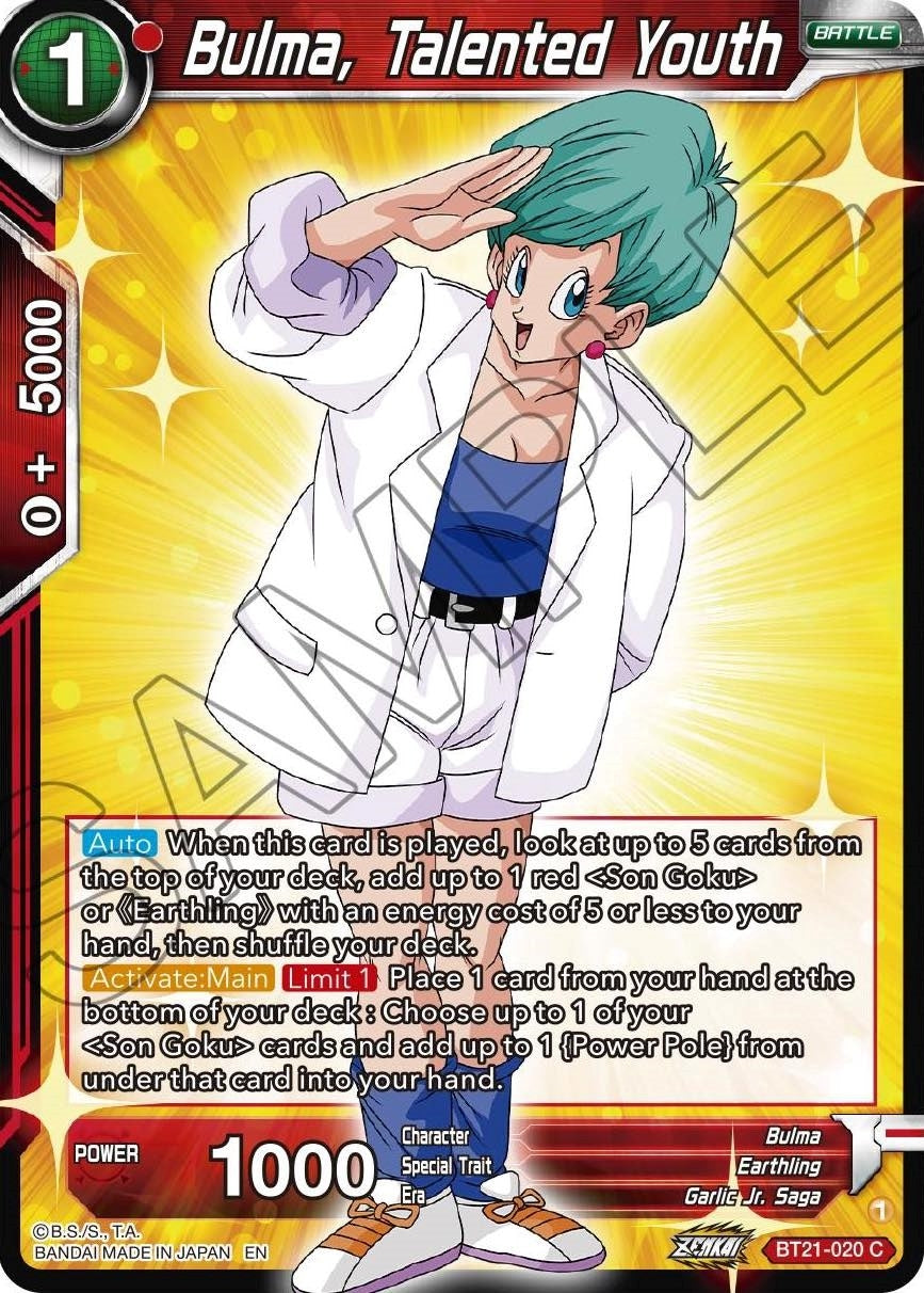 Image for Bulma, Talented Youth (Wild Resurgence) (BT21-020) - Dragon Ball Super: Masters