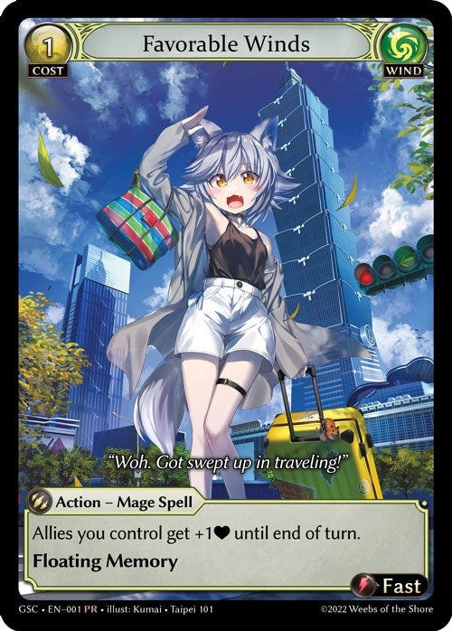 Image for Favorable Winds (Region Exclusive Promotional Cards) (001) - Grand Archive TCG