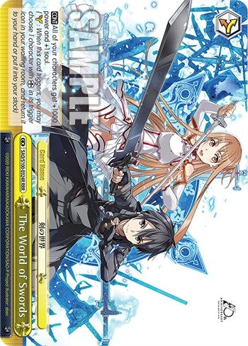 Image for The World of Swords (RRR) (Sword Art Online Animation 10th Anniversary) (SAO/S100-E024R RRR) - Weiss Schwarz