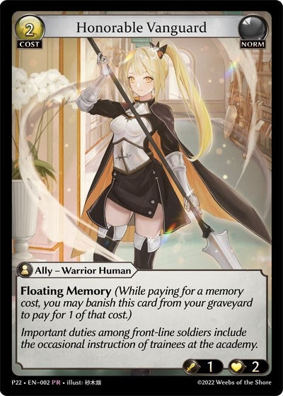 Image for Honorable Vanguard (Promotional Cards) (002) - Grand Archive TCG