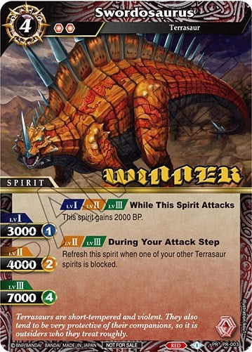 Image for Swordosaurus (Winner) (Battle Spirits Saga Promo Cards) (PR-003) - Battle Spirits Saga