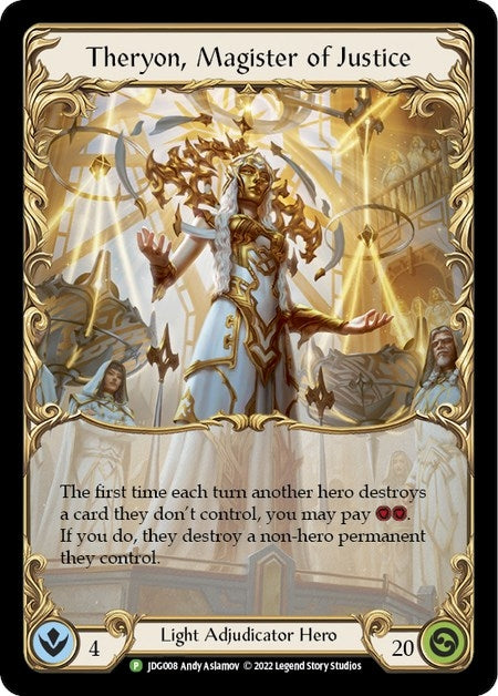 Image for Theryon, Magister of Justice - JDG008 (Flesh and Blood: Promo Cards) (JDG008) - Flesh and Blood TCG