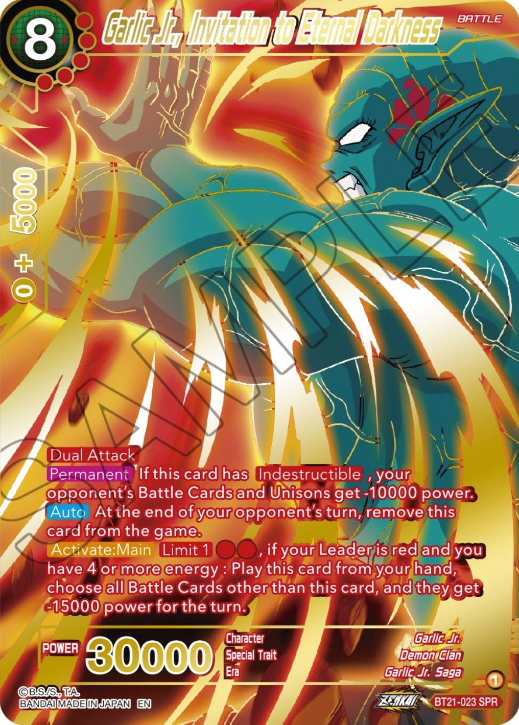 Image for Garlic Jr., Invitation to Eternal Darkness (SPR) (Wild Resurgence) (BT21-023) - Dragon Ball Super: Masters