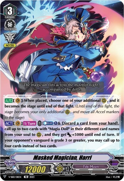 Image for Masked Magician, Harri (V-SS10 Premium Battle Deckset 2023) (V-SS10/011EN) - Cardfight Vanguard