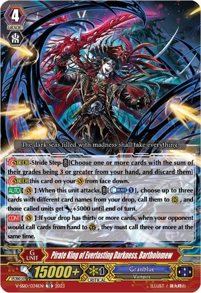 Image for Pirate King of Everlasting Darkness, Bartholomew (V-SS10 Premium Battle Deckset 2023) (V-SS10/034EN) - Cardfight Vanguard