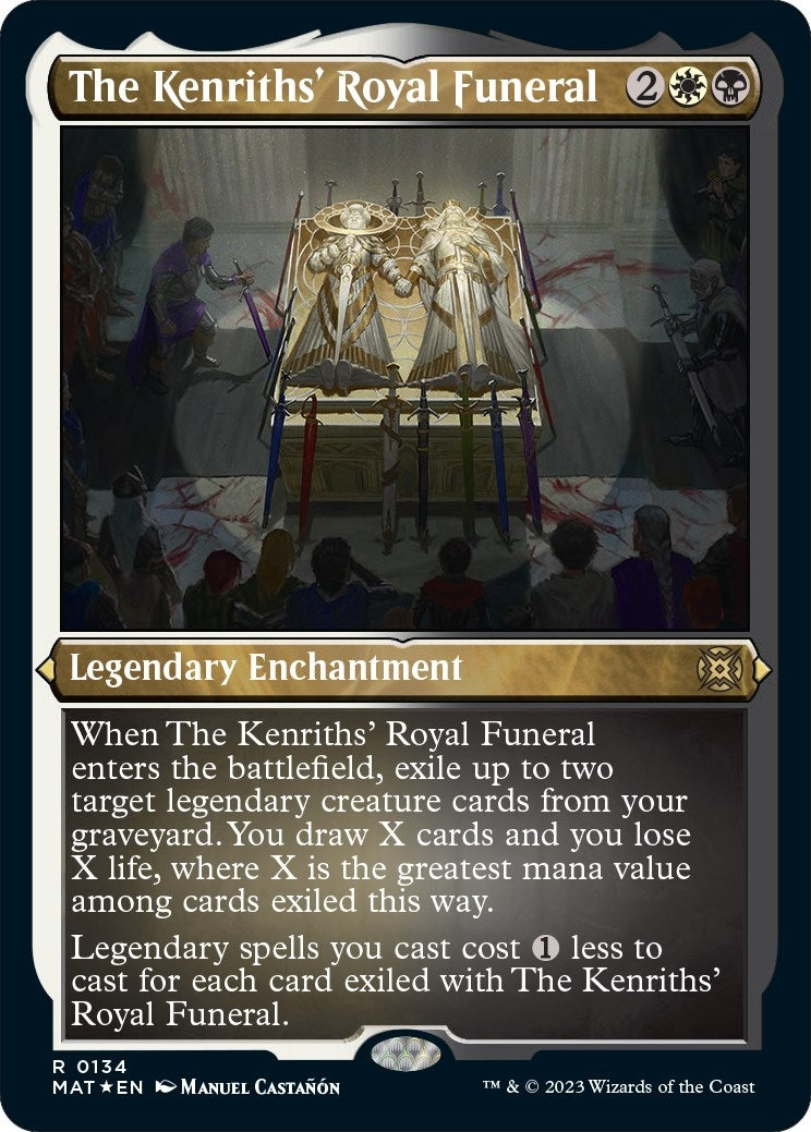 Image for The Kenriths' Royal Funeral (Foil Etched) (March of the Machine: The Aftermath) (134) - Magic: The Gathering
