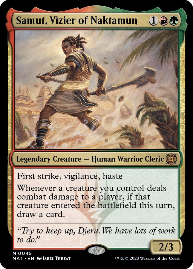 Image for Samut, Vizier of Naktamun (March of the Machine: The Aftermath) (45) - Magic: The Gathering