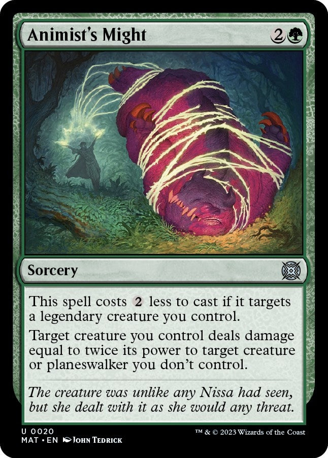 Image for Animist's Might (March of the Machine: The Aftermath) (20) - Magic: The Gathering