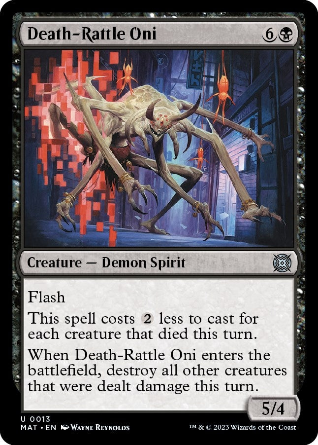 Image for Death-Rattle Oni (March of the Machine: The Aftermath) (13) - Magic: The Gathering