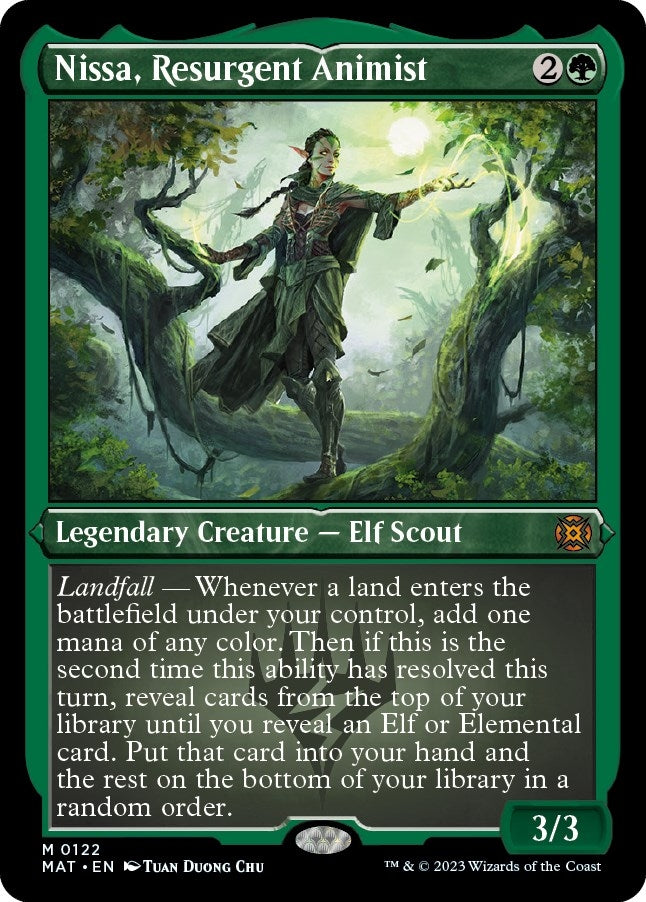 Image for Nissa, Resurgent Animist (Foil Etched) (March of the Machine: The Aftermath) (122) - Magic: The Gathering